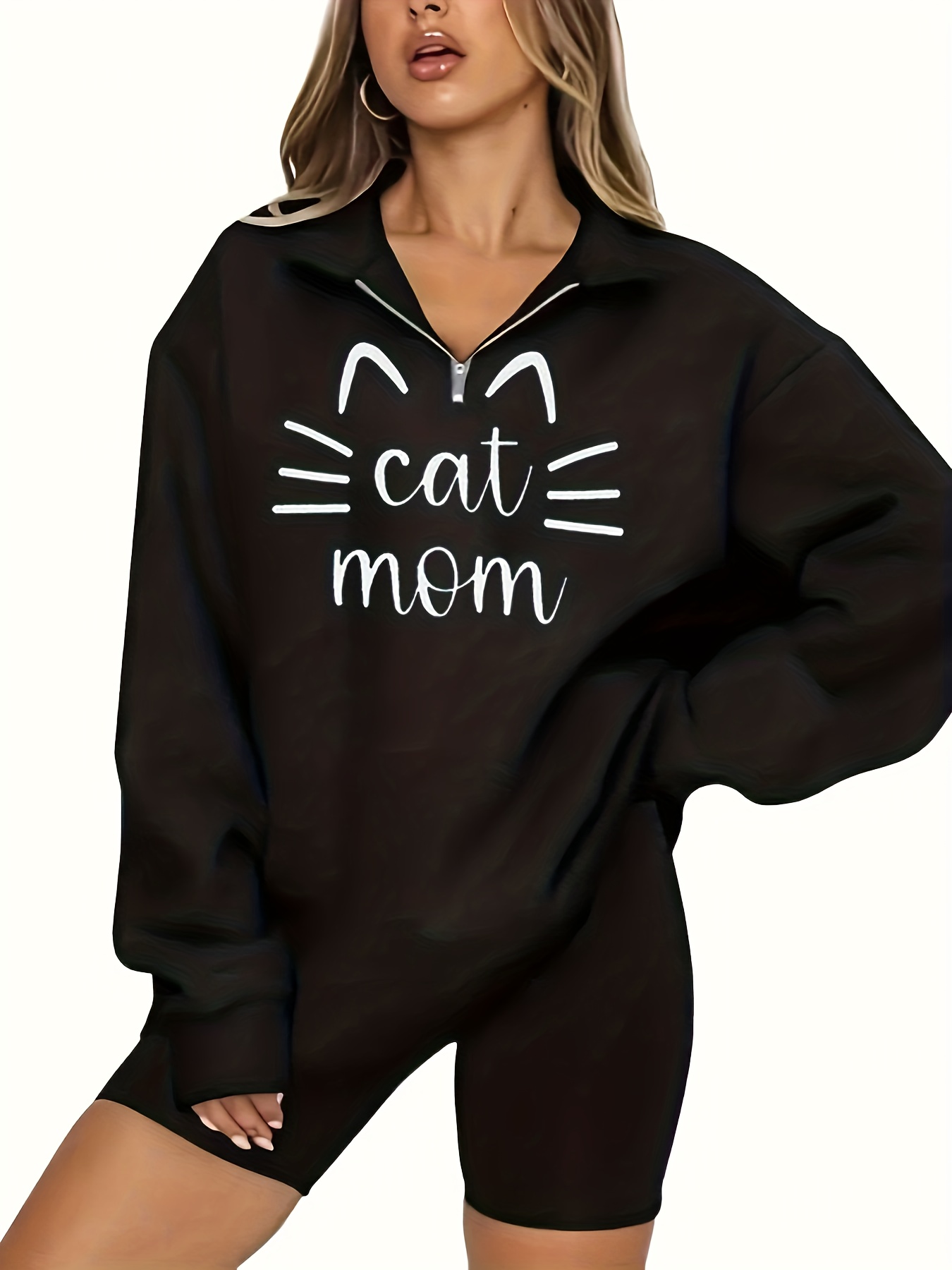 Buy BELTLY Cute Crop Hoodie cat Women Sweatshirt Causal Stylish