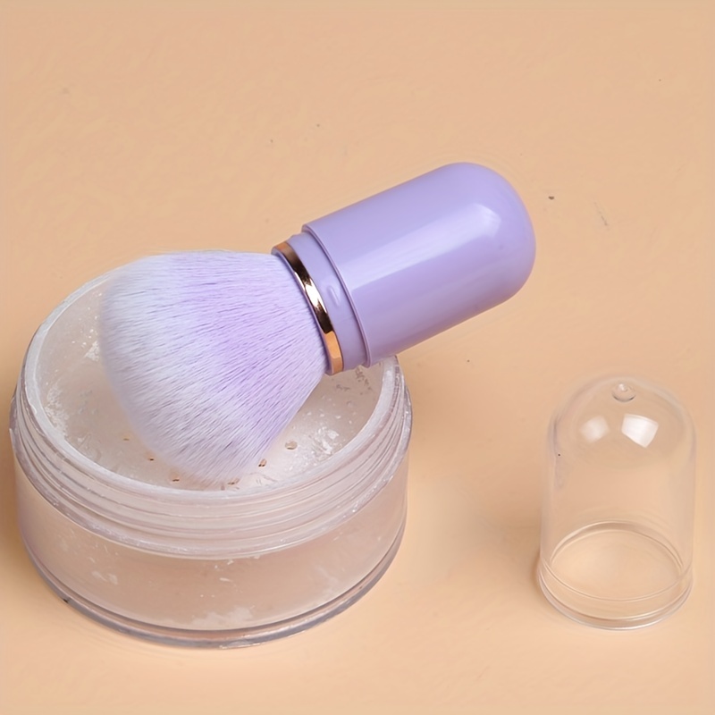 Portable Mini Makeup Brush Soft Wool for Blush Powder - Travel Friendly