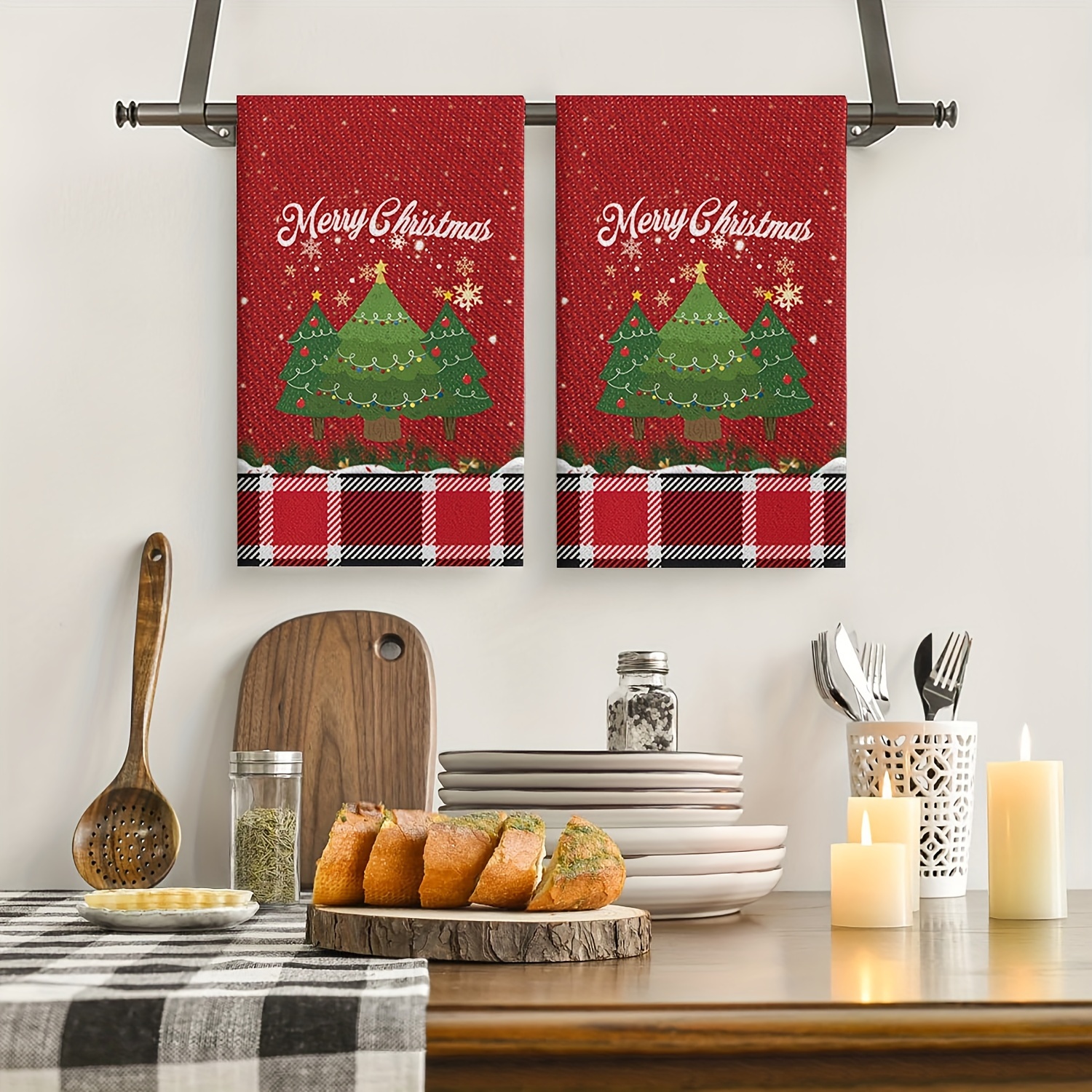 Christmas Snowman Dish Towels Soft Absorbent Kitchen Towel - Temu