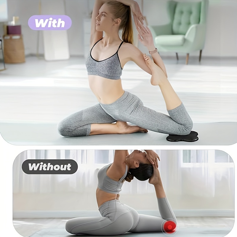 1 pièce genouillère de yoga, tapis d'exercice en mousse épaisse et  rembourrée pour les genoux, les coudes, les poignets, les mains et la tête,  adapté