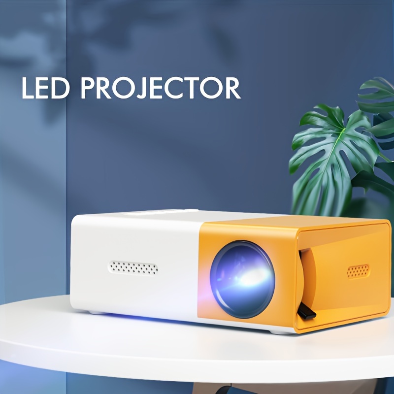 Proyector con WiFi, proyector HD 1080P, mini proyector para películas al  aire libre, proyector de video de cine en casa compatible con HDMI, VGA,  USB