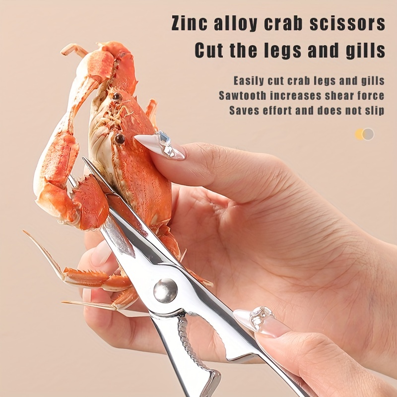 Shrimp-shaped Stainless Steel Fish Use Scissors Accessories