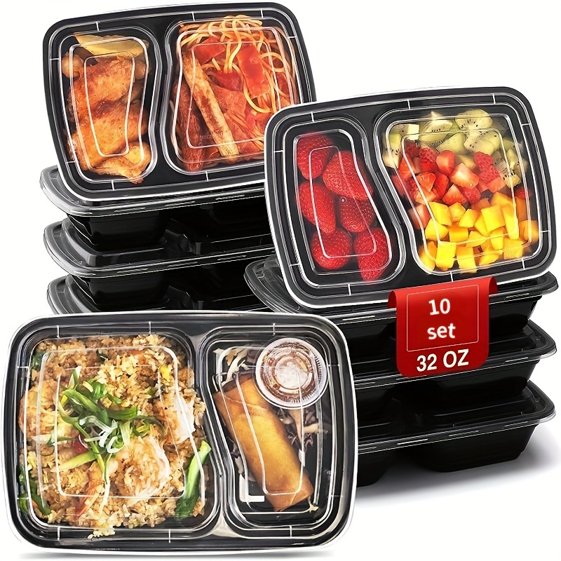 21 CM 2-Compartment Glass Divided Food Storage Lunch Box with Cutlery and  Easy Lock, Airtight Lid for Lunch, Meal Prep, and Leftovers, Oven Safe