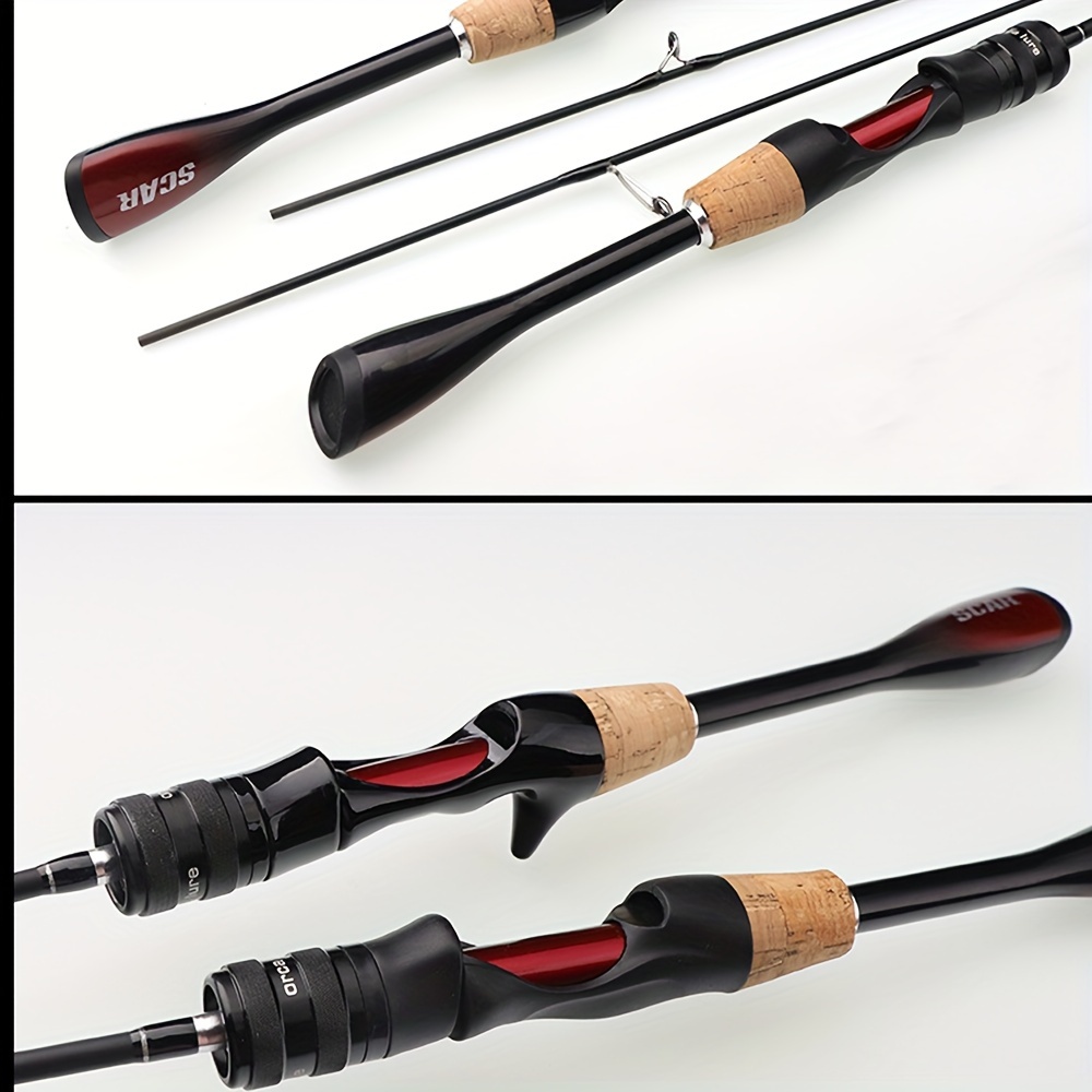 Pure Crappie Elite Series Fishing Rod 7' Ultra Light 1Pc. Carbon Fiber  Rod/Cork Grip Ceramic Guides