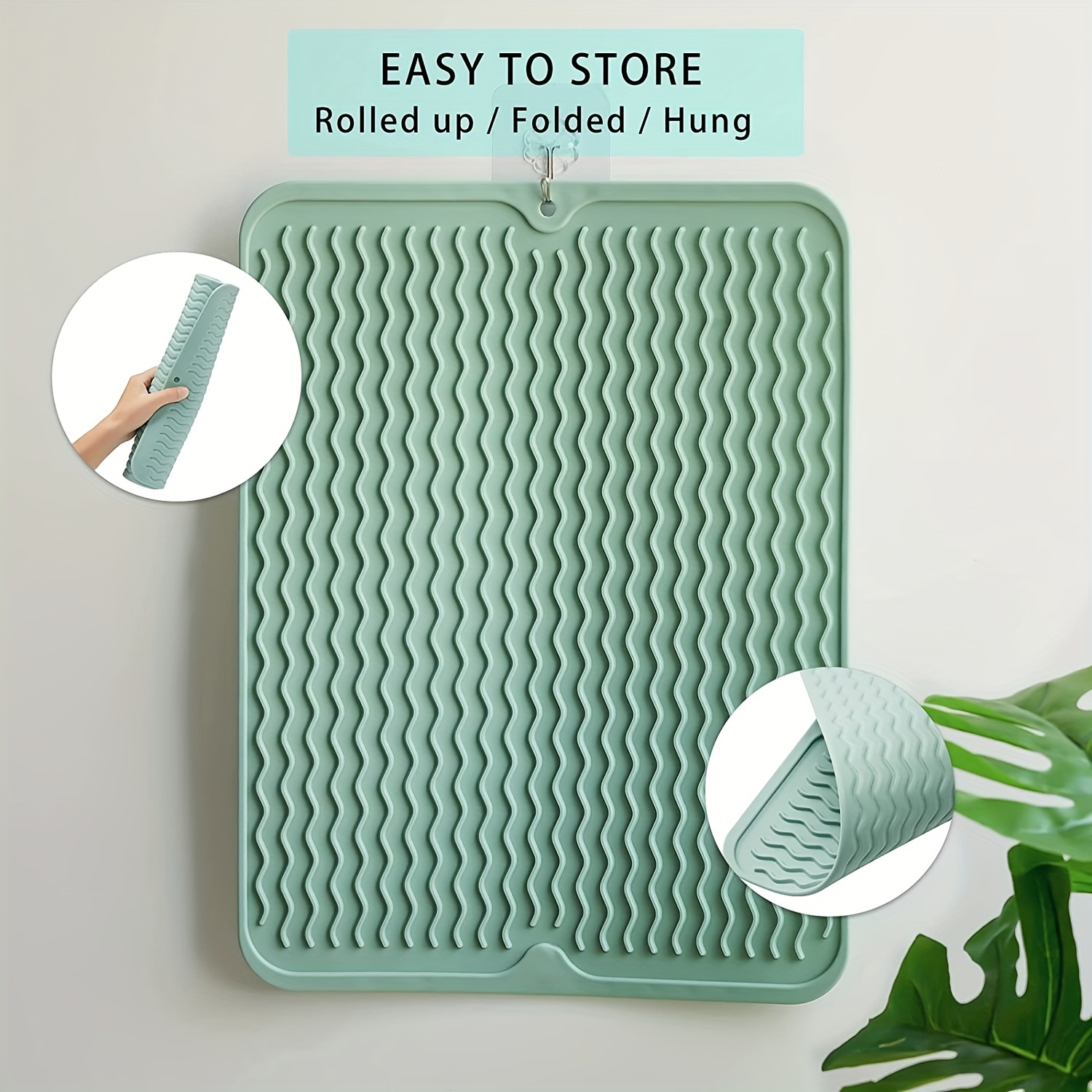Soft Rubber Sink Mat Anti Slip Home Heat Insulation Drying Protector Cover  Quick Drain Pad Home Kitchen Accessories Sink Pad - AliExpress