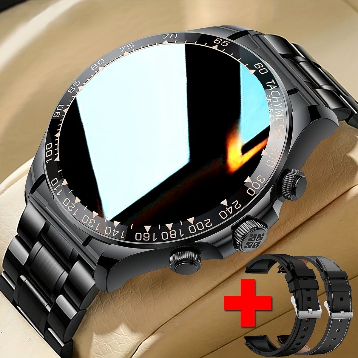 Reloj inteligente militar para hombre con llamada (respuesta/hace) Reloj  deportivo táctico para exteriores, resistente de 1.85 pulgadas, pantalla