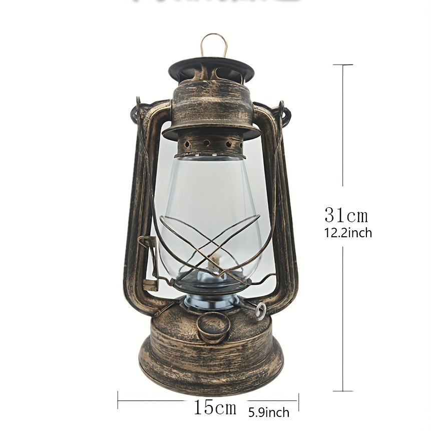 Hurricane Lantern Oil Lamp 8 Inch Hanging Kerosene Lantern with