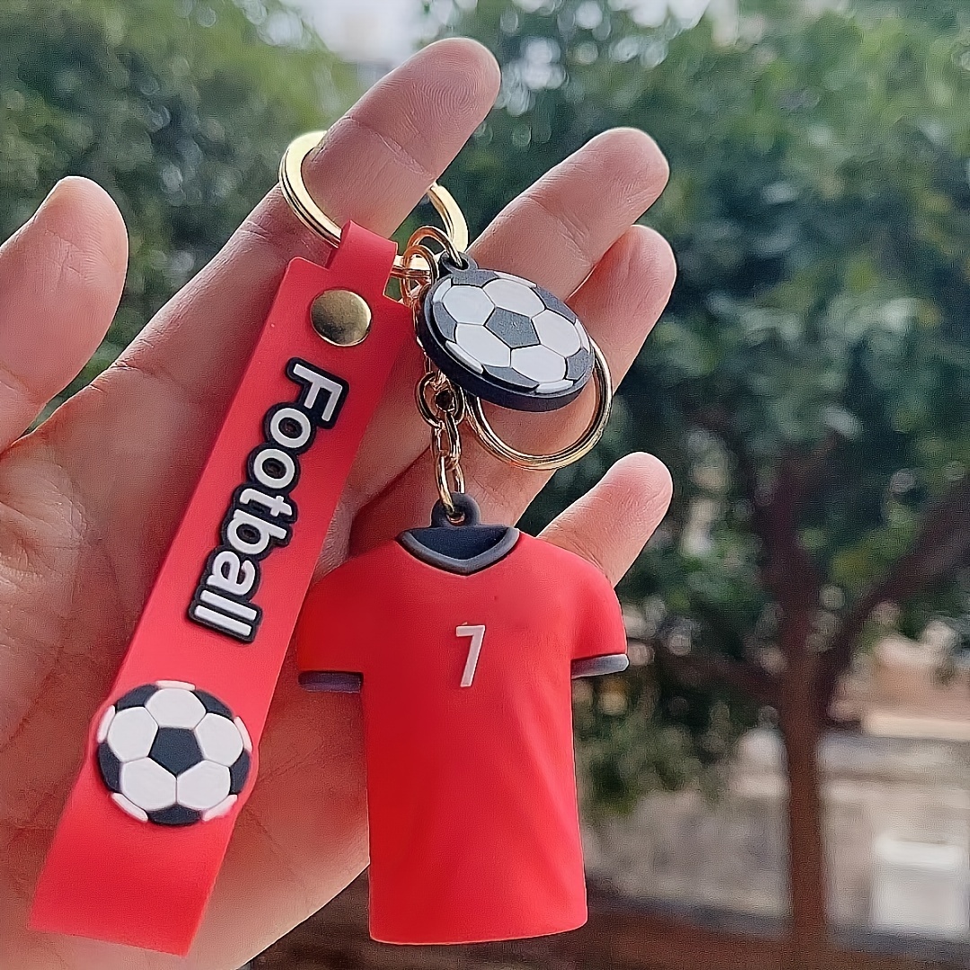 Football Star Jersey Doll Keychain Creative Personalized Bag - Temu