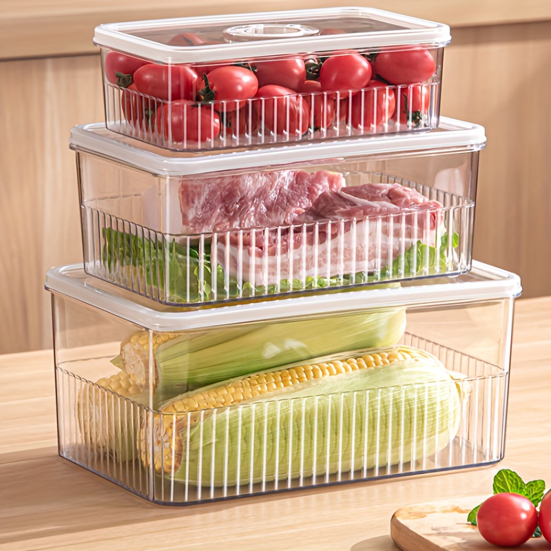 Refrigerator Storage Organizer Bin Egg Box Fresh-keeping Kitchen