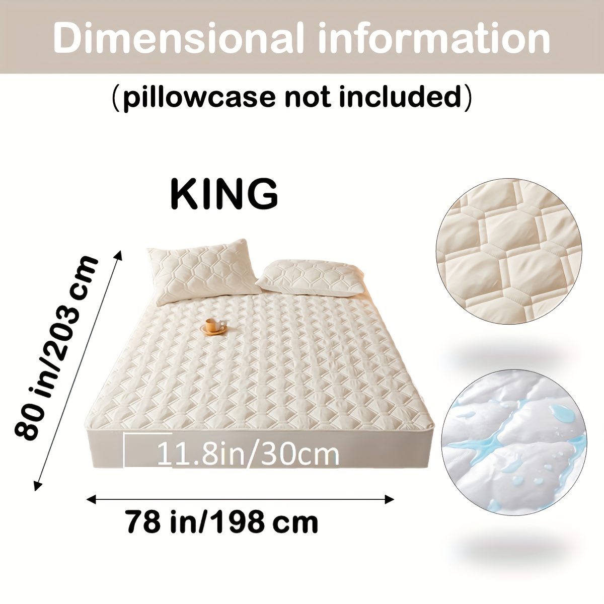 Waterproof Bedspread on The Bed King Size Bed Cover Quilted Non