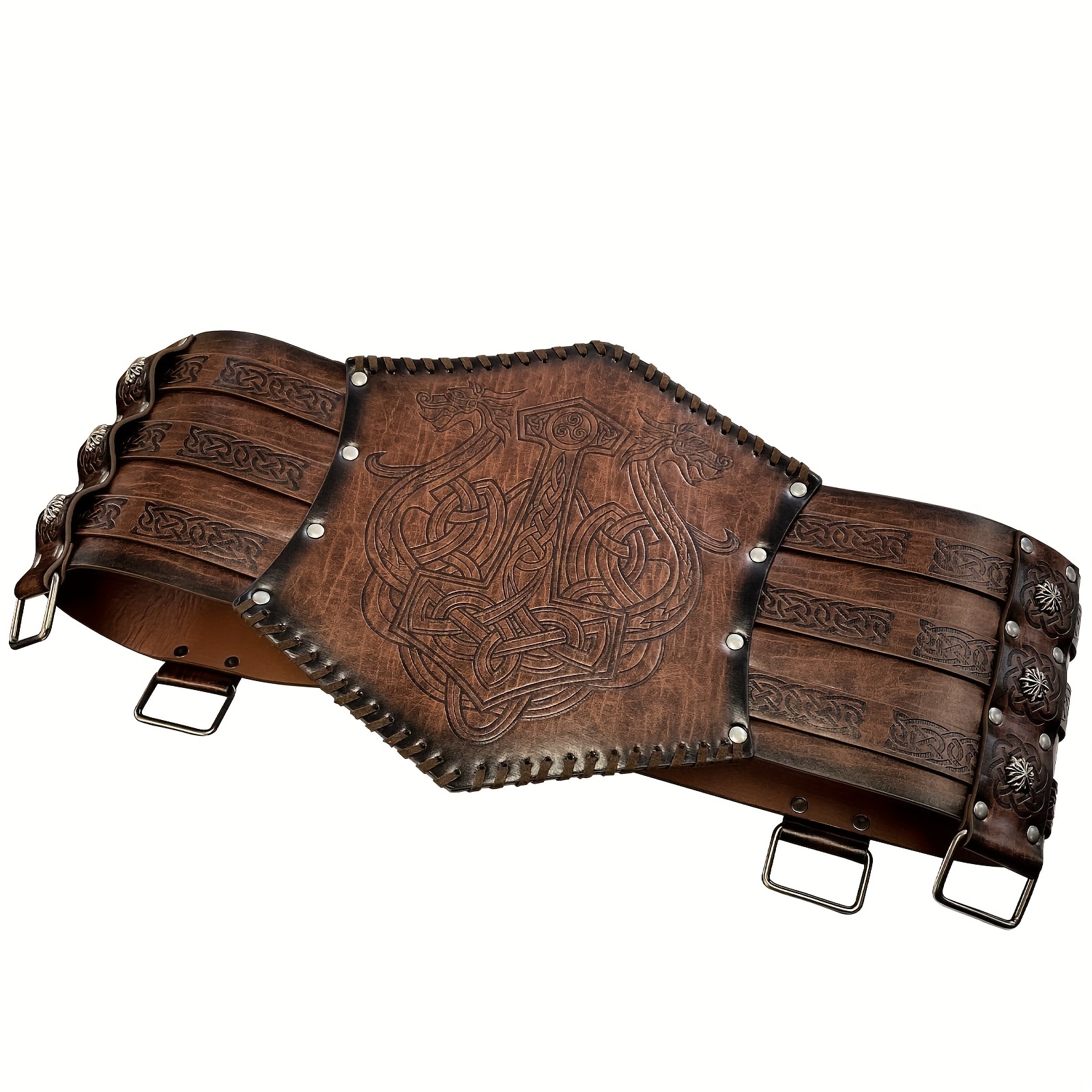 Multicolor Viking Handmade Medieval Leather Corset Belt at Rs 1385