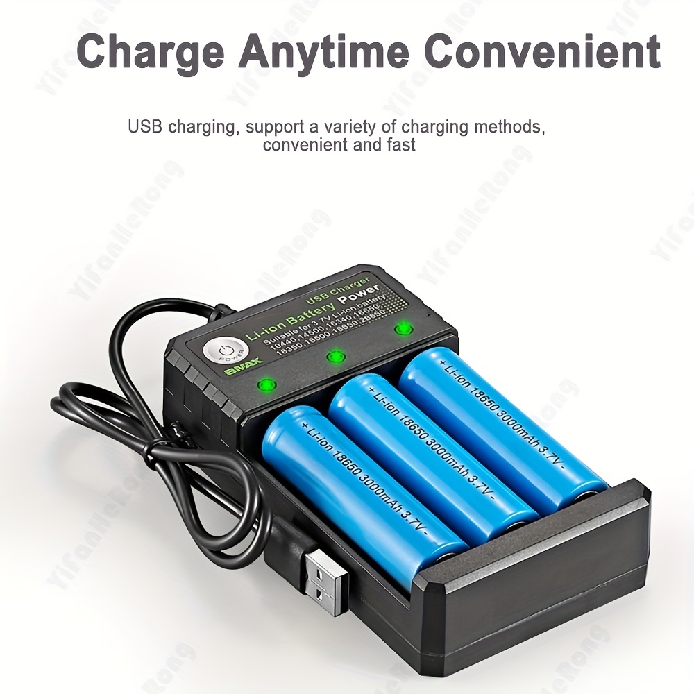 Acheter Chargeur de batterie intelligent avec court-circuit pour batterie  rechargeable Li-Ion 18650