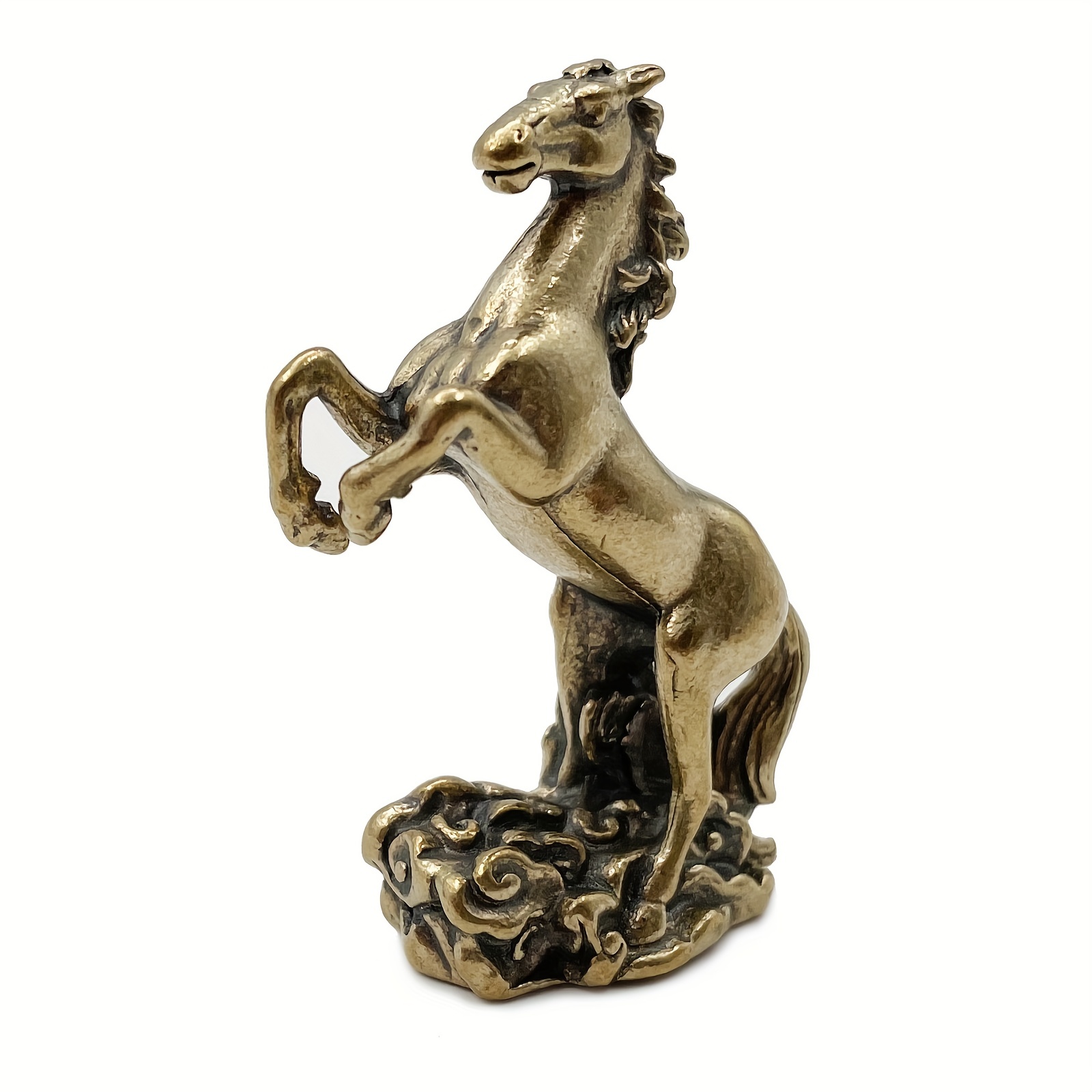 Copper Running Horse Sculpture Ornaments Retro Brass Animal - Temu Canada