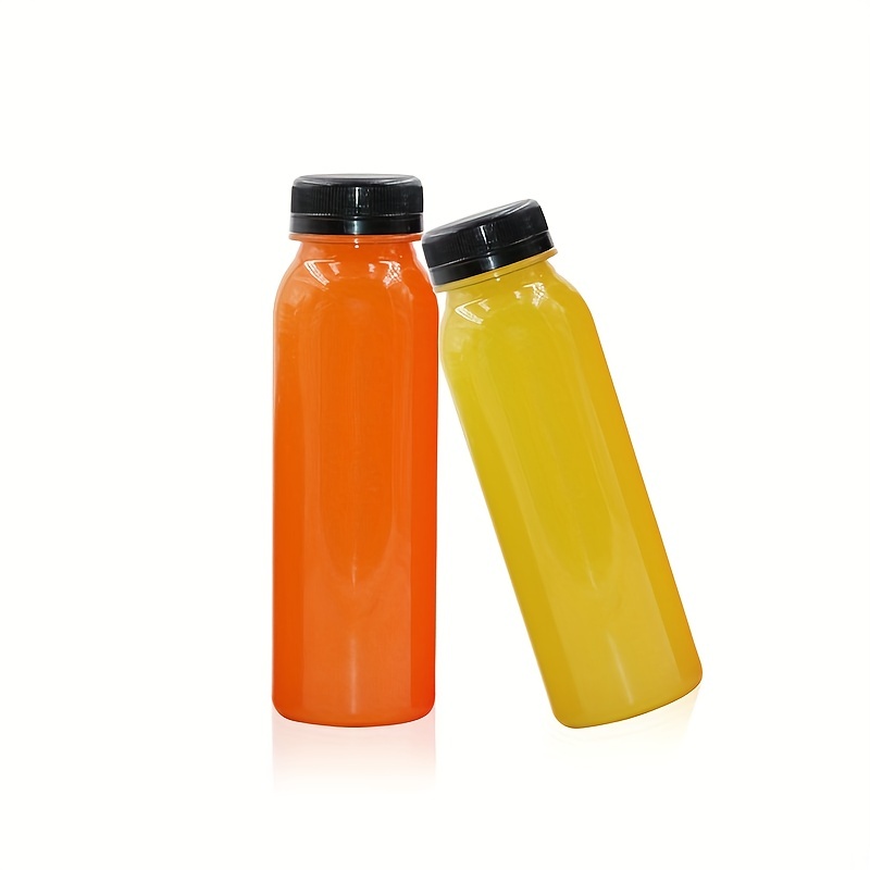 Plastic Juice Bottles With Empty Reusable Clear Bottles - Temu