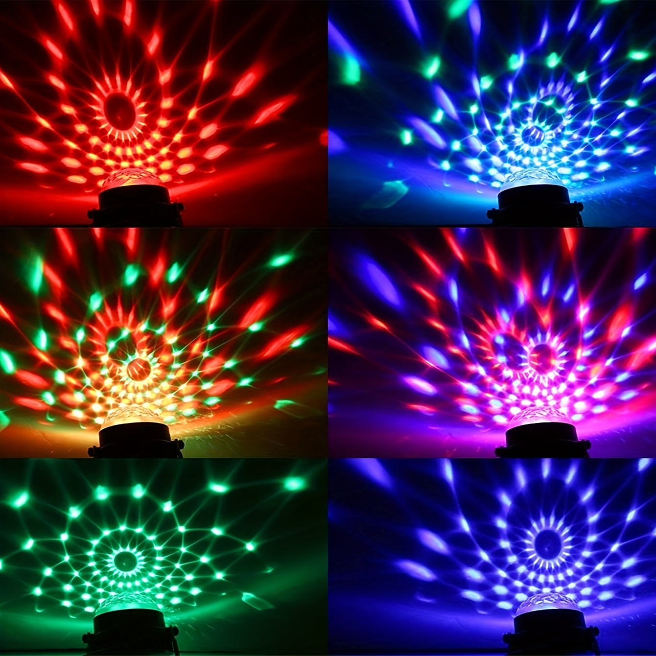 Lumiere DJ Éclairage de discothèque Portable LED Lumière de fête Éclairage  de scène - 7 couleurs RGB pour disco, Noël, mariage, KTV, Eclairage et jeux  de lumière, à la Fnac