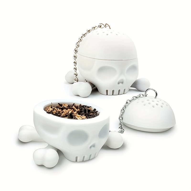 

1pc Tea Pot Cross-chain Tea Filter Food Grade Silicone Tea Filter