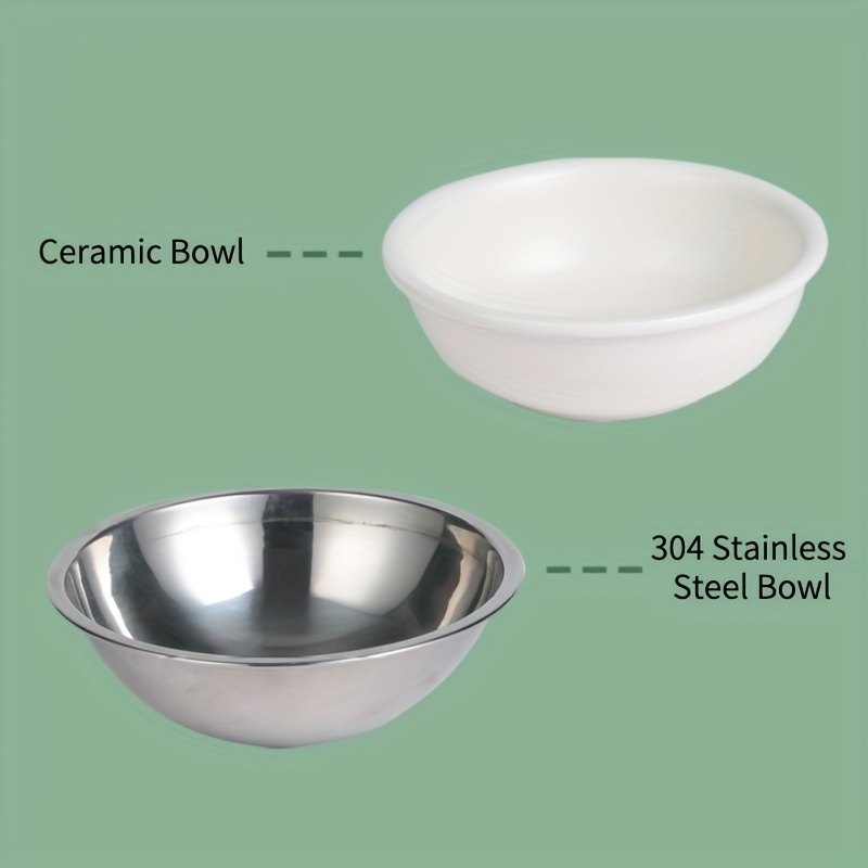 Raised Dog Bowl: Personalize Stainless Steel Slow - Temu
