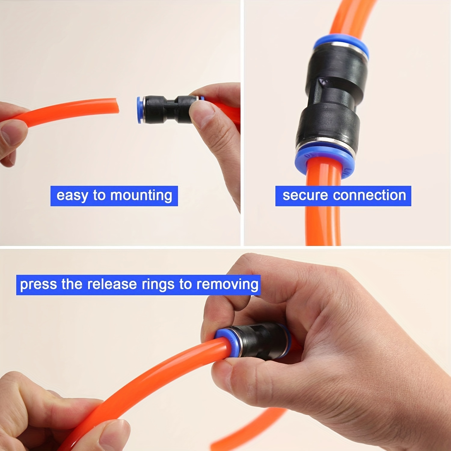 Pneumatic Fittings: Quickly Connect 4mm Air Water Hoses - Temu