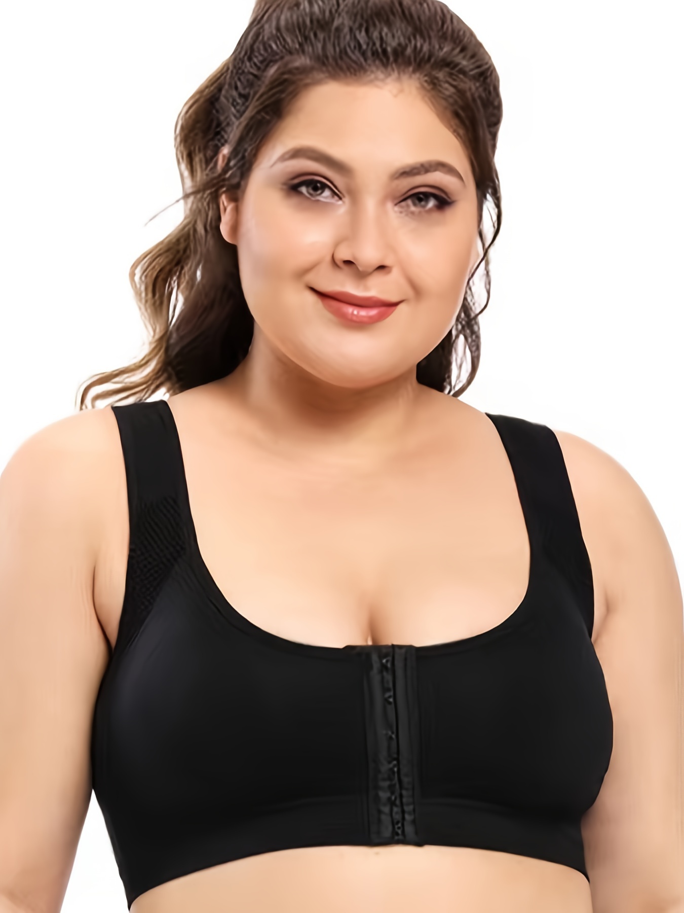Front Buckle Wireless Sports Bra Comfy Breathable Push Anti - Temu