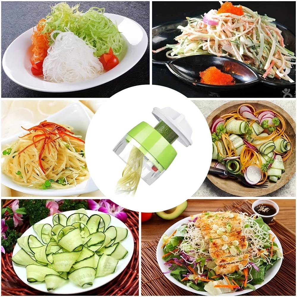 Vegetable Spiralizer, Manual Zucchini Noodle Maker, Zoodles Spiralizer For  Potato, Multifunctional Vegetable Slicer, Fruit Grater, Radish Shredded  Tool, Kitchen Stuff, Kitchen Gadgets - Temu