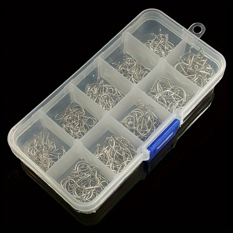 500pcs/box Freshwater Sets, Strong High Carbon Steel Circle Hook, Fish Tackle, Size #3-12