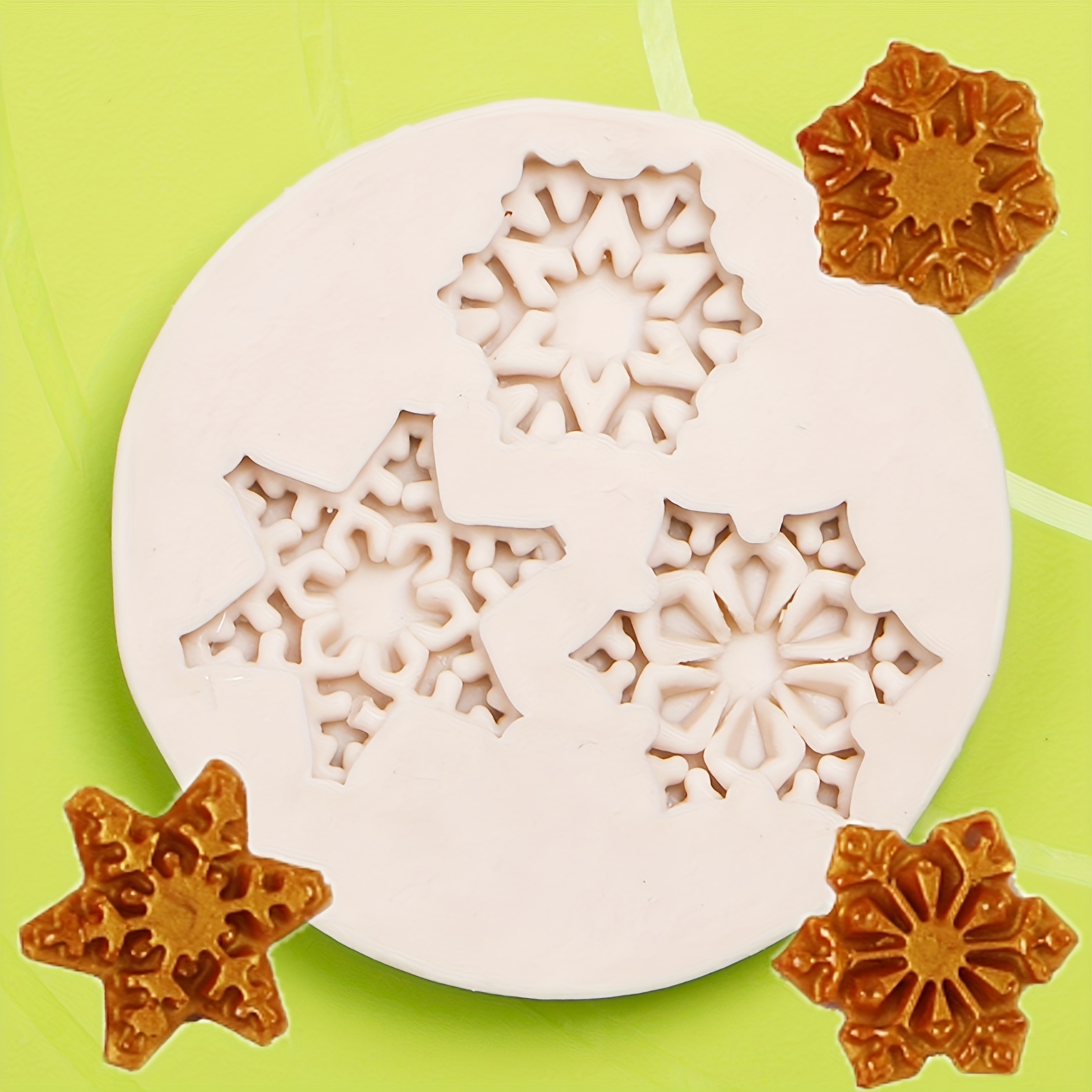 Silicone Snowflake Mold,sugarcraft Molds, Polymer Clay,soap Molds,  Candy,chocolate, Fondant Molds,cake Decorating Tools, Christmas 9 