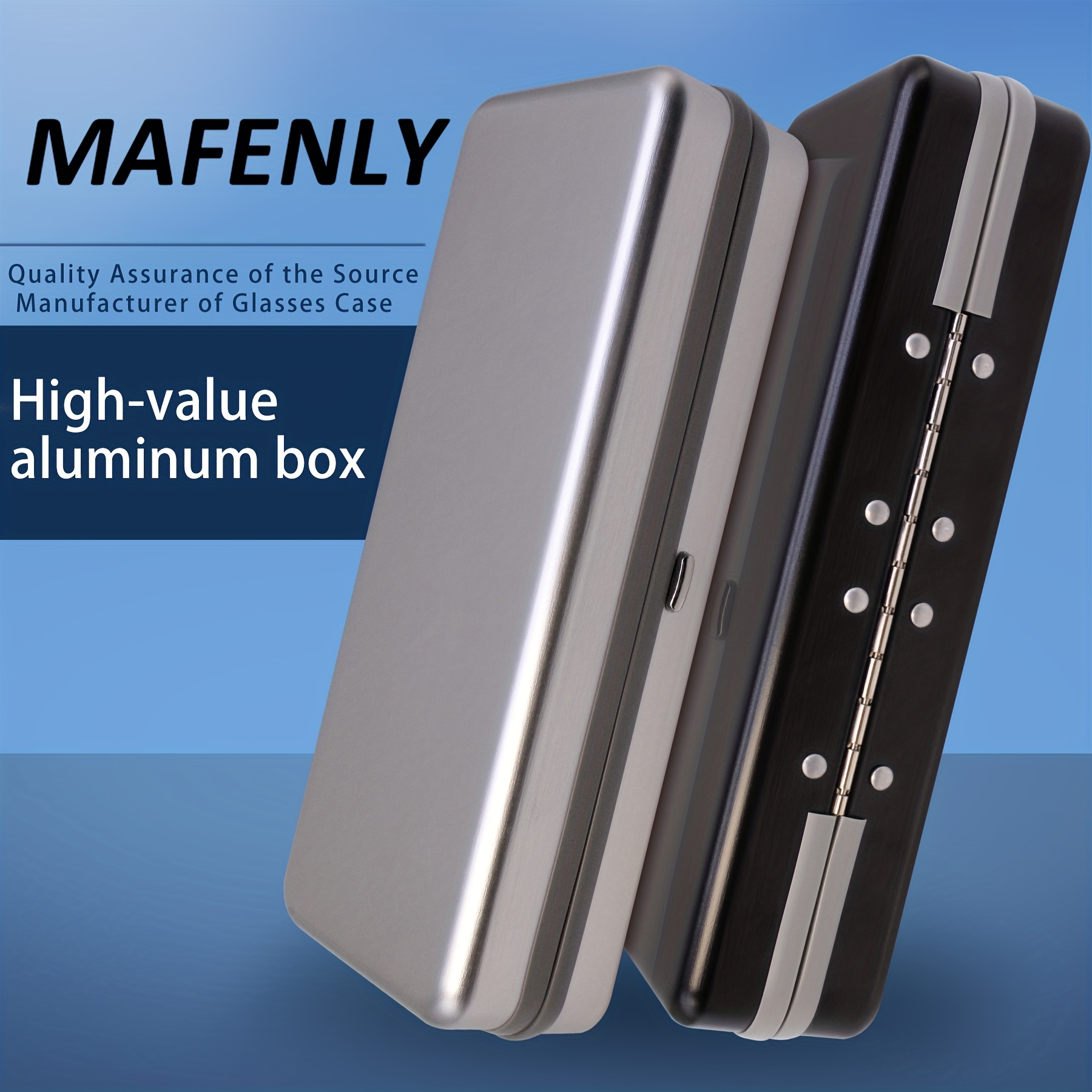 Rectangle Aluminum Glasses Case for Sunglasses Storage