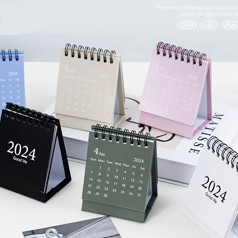Mini calendrier de bureau pour la maison et l'école, calendrier de bureau,  petit calendrier, 03, calendrier, 2024 - AliExpress