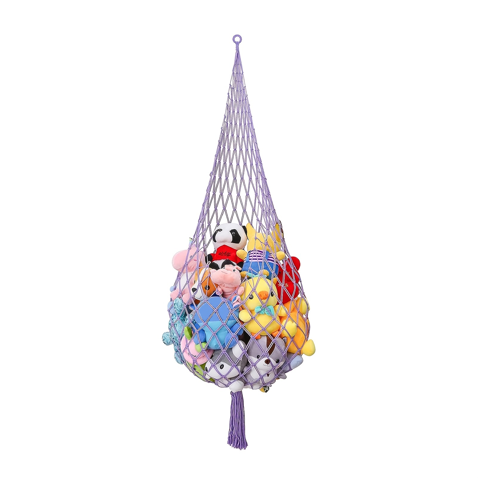 Stuffed Animal Net Hammock Macrame Plush Toy Display Net One - Temu