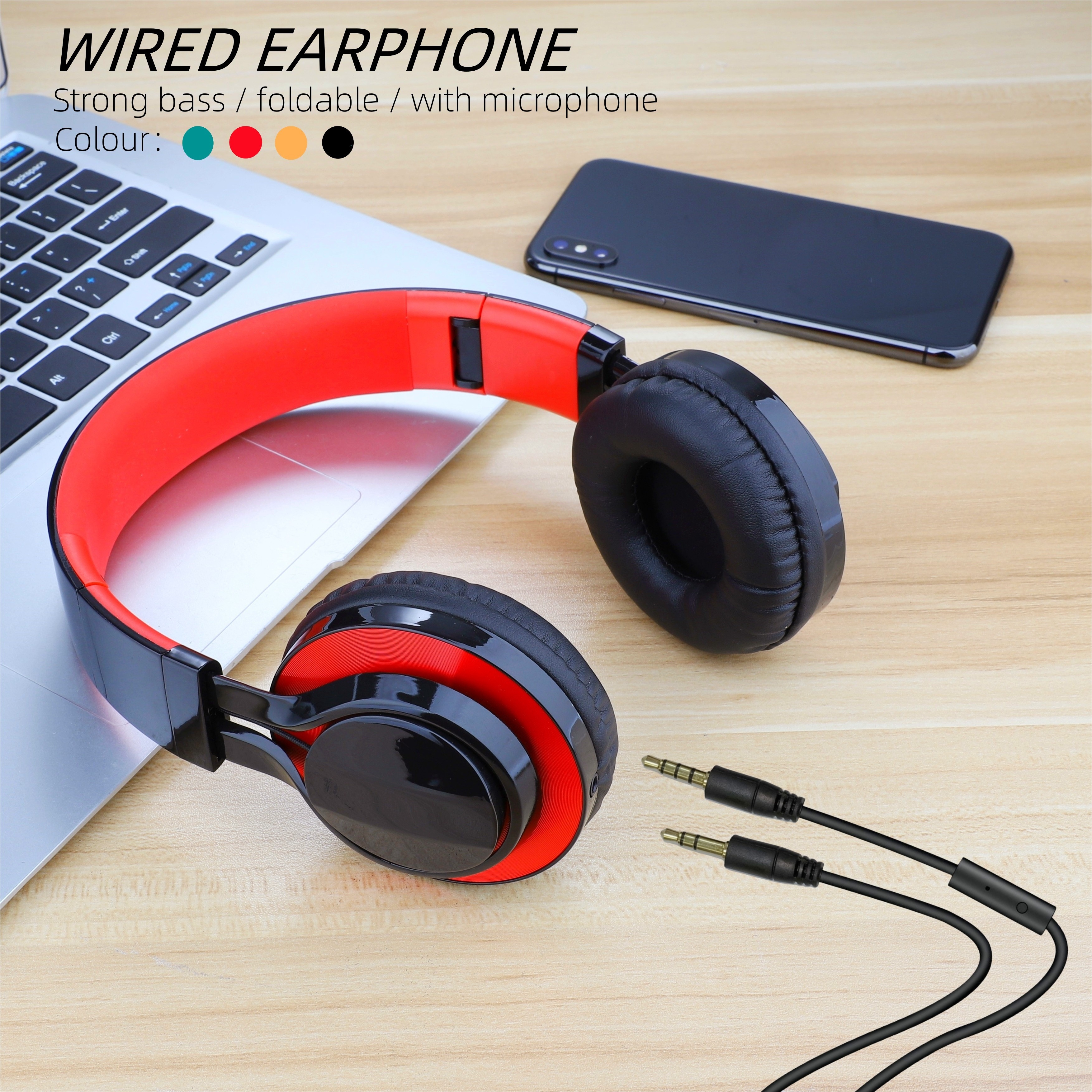 4 Pack Auriculares con Cable con Micrófono y Control de Volumen, Adecuados  para Teléfonos Móviles, Tabletas, MP3 y Otros Dispositivos de Audio de 3,5