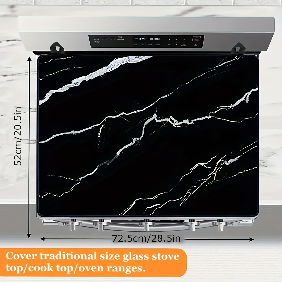  Glass Stove Top Cover,28.5x20.5 Inch Stove Top Covers for  Electric Stove Flat Top Create Extra Countertop Space : Appliances