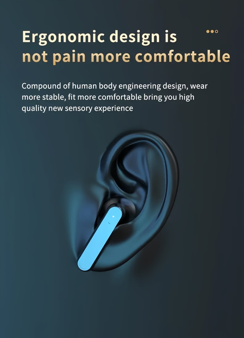 Novos fones de ouvido sem fio TWS, fones de ouvido estéreo intra-auriculares, fones de ouvido esportivos, fones de ouvido sensíveis ao toque com estojo de carregamento com tela LED, como um presente de Natal para meninos e_voghion.com
