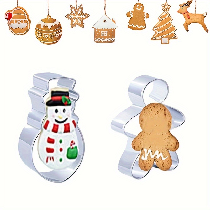 Christmas Cookie Cutters Stainless Steel Pastry Cutter Set - Temu