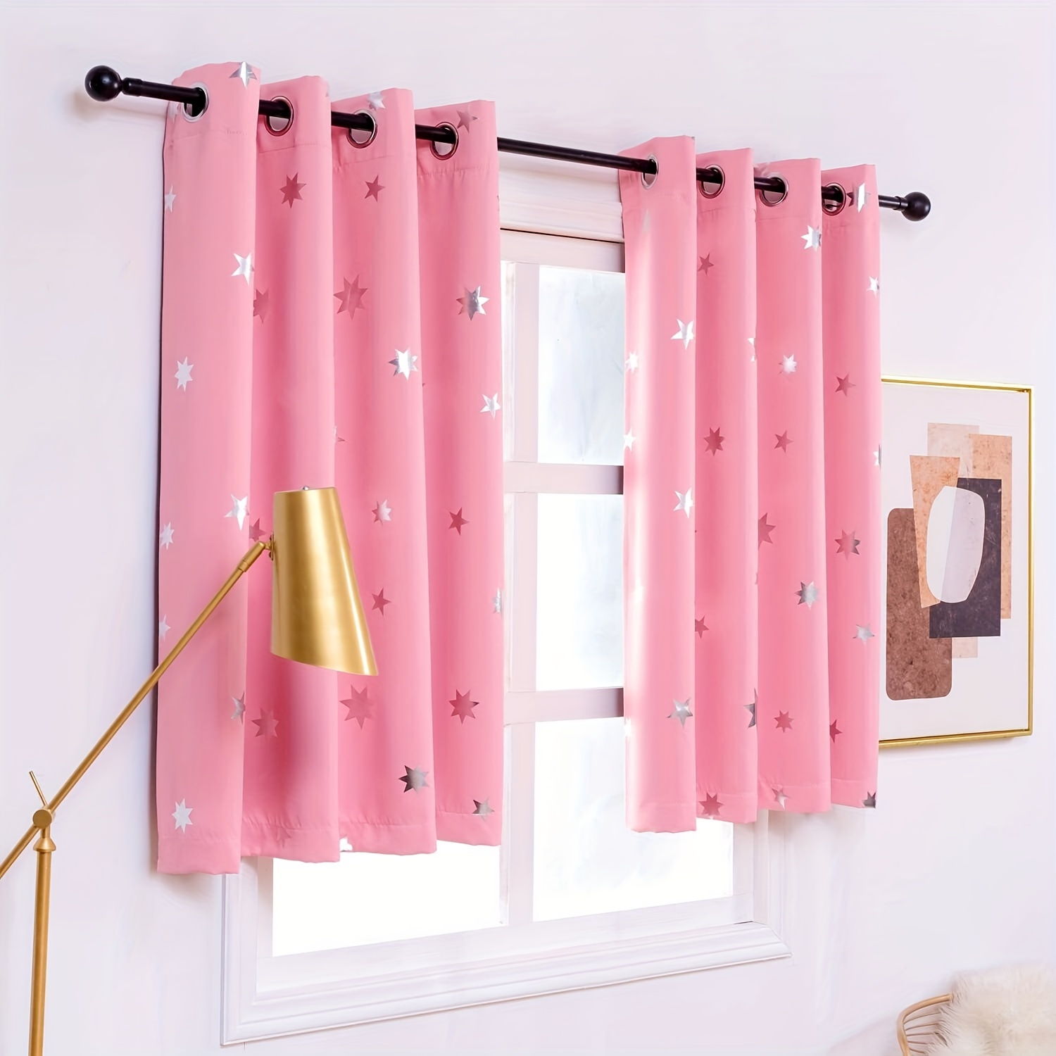 Double Layer Blackout Curtains Bedroom Window Curtain Hooks - Temu