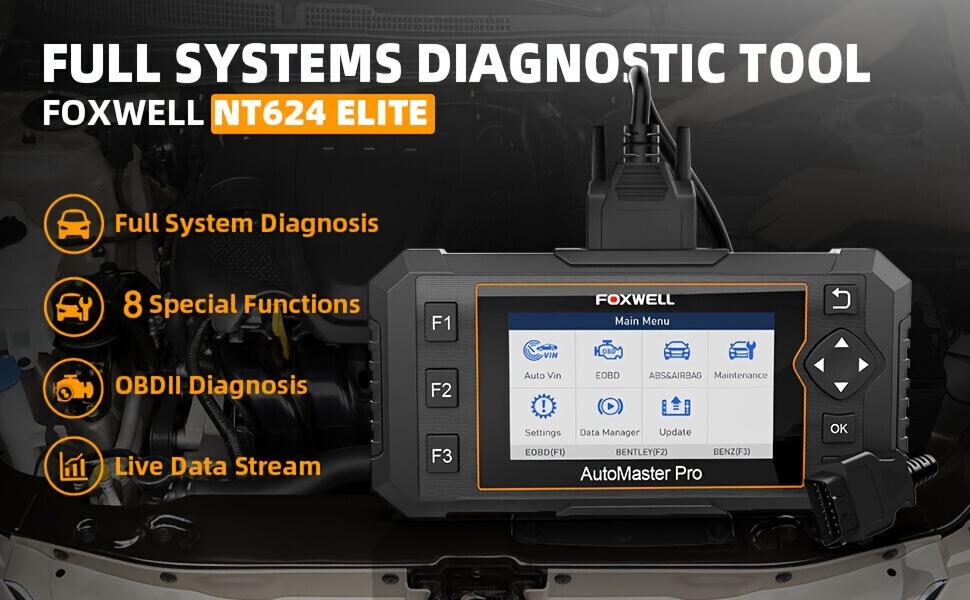 Foxwell Obd2 Scanner Nt624 Elite Systems 5 Resets Car - Temu Canada