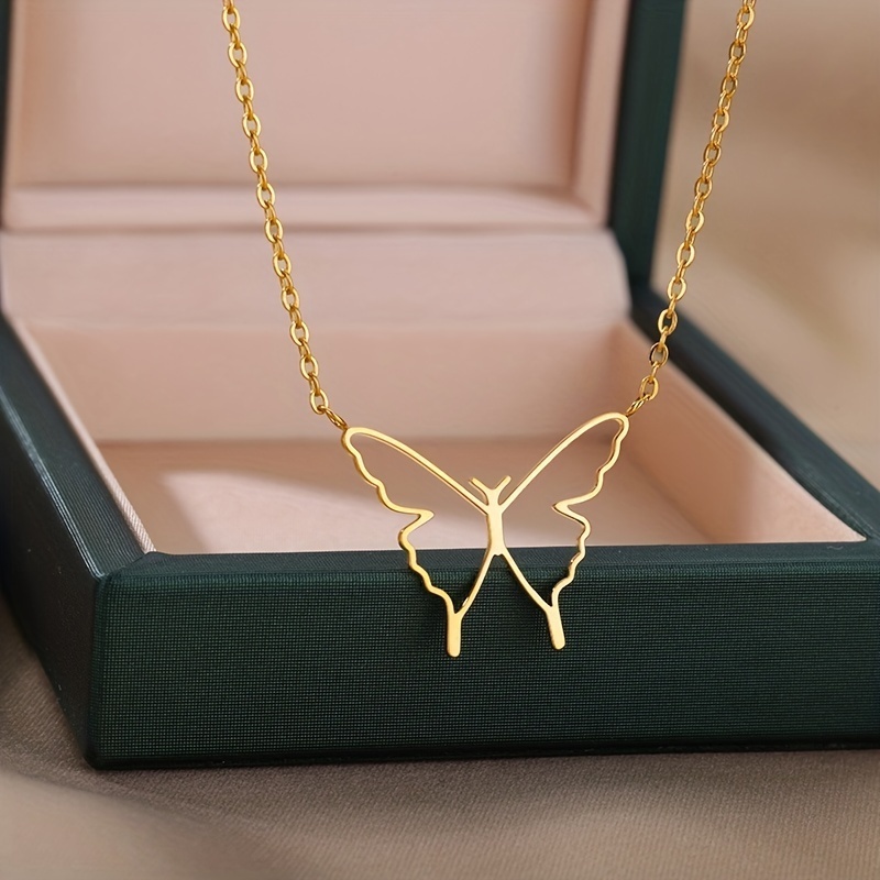 Butterfly Necklace - Temu