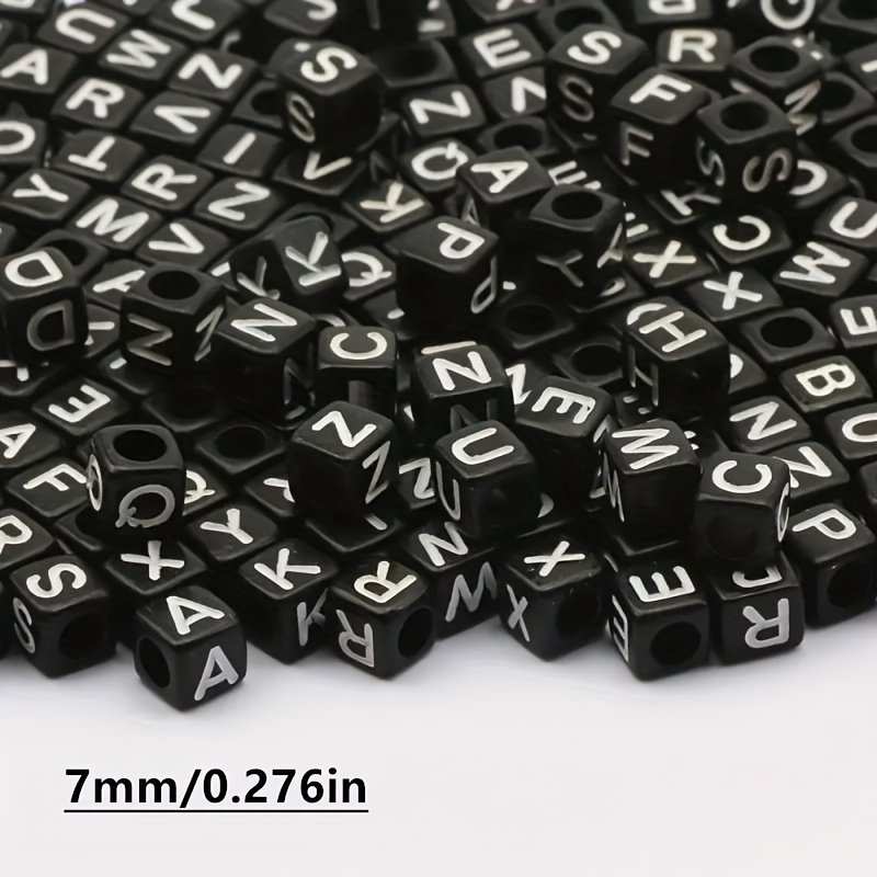 100 200 300pcs Mixed Letter Pattern Acrylic Beads for DIY