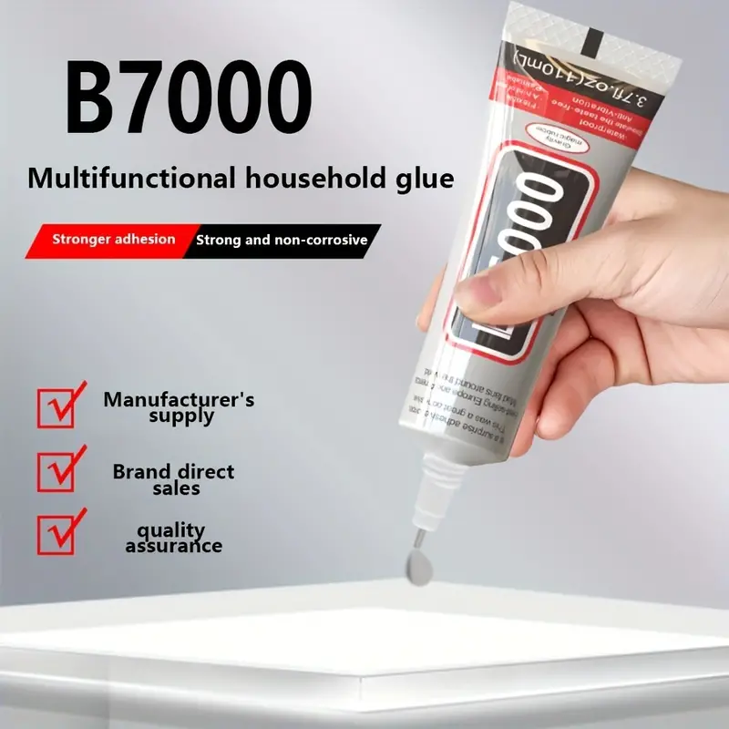 1pc B-7000 Clear Glue, Precision Tip Craft Adhesive Glue, Can Stick To  Metal, Stone, Rhinestone, Jewelry, Fabric, Suitable For Art Jewelry Making  Etc
