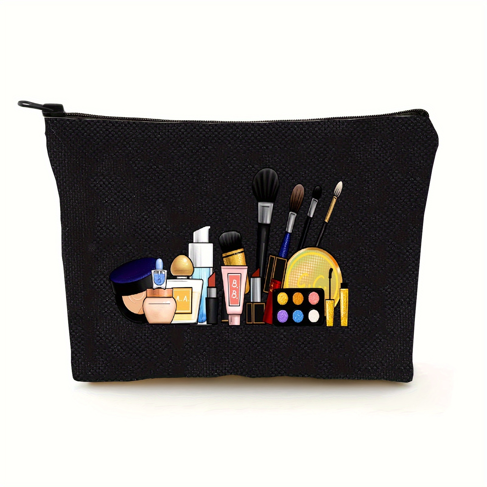 Small Cosmetic Bag,Portable Cute Travel Makeup Bag for Women and girls  Makeup Brush Organizer cosmetics