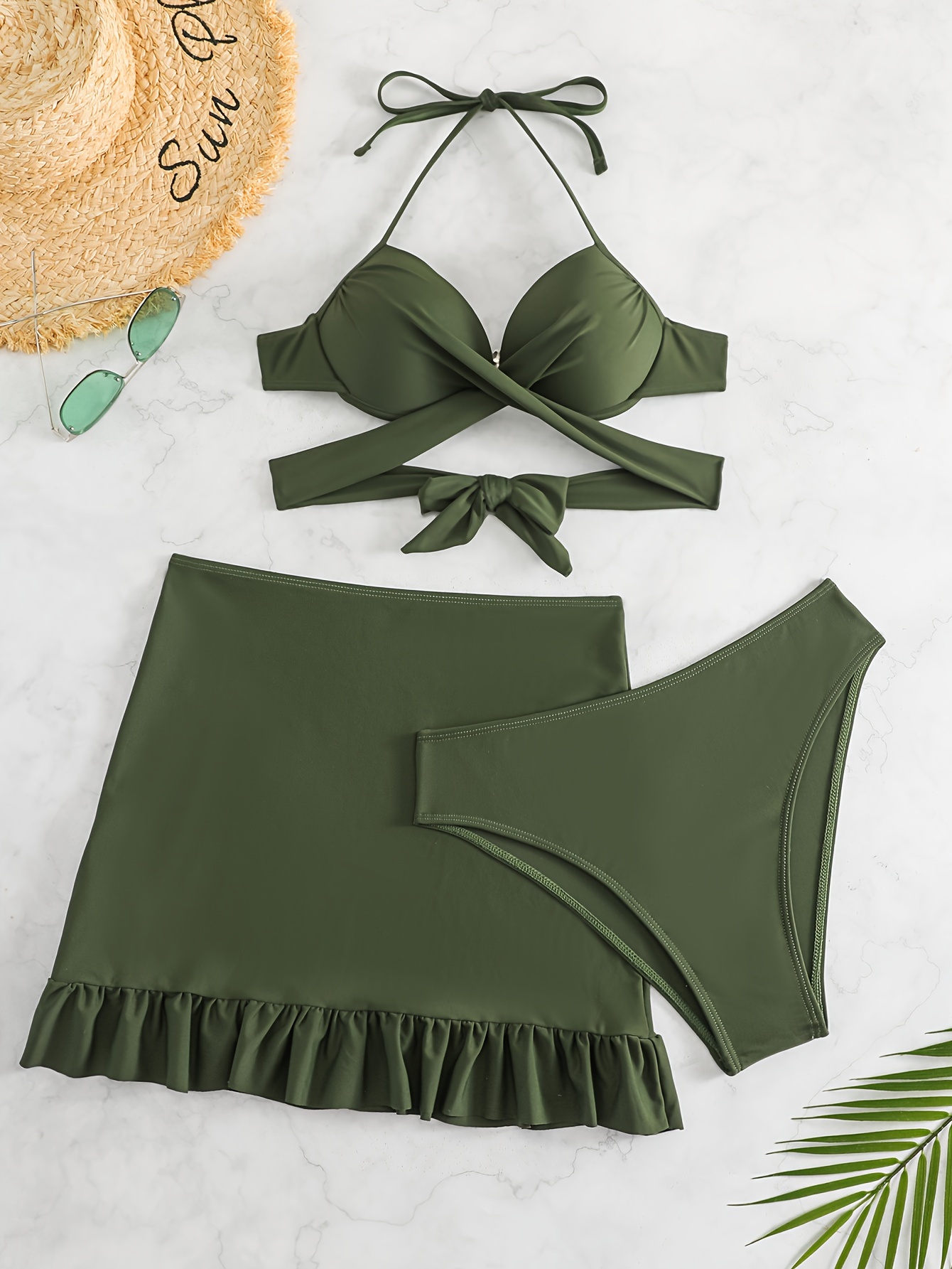 Green Swimsuit - Temu