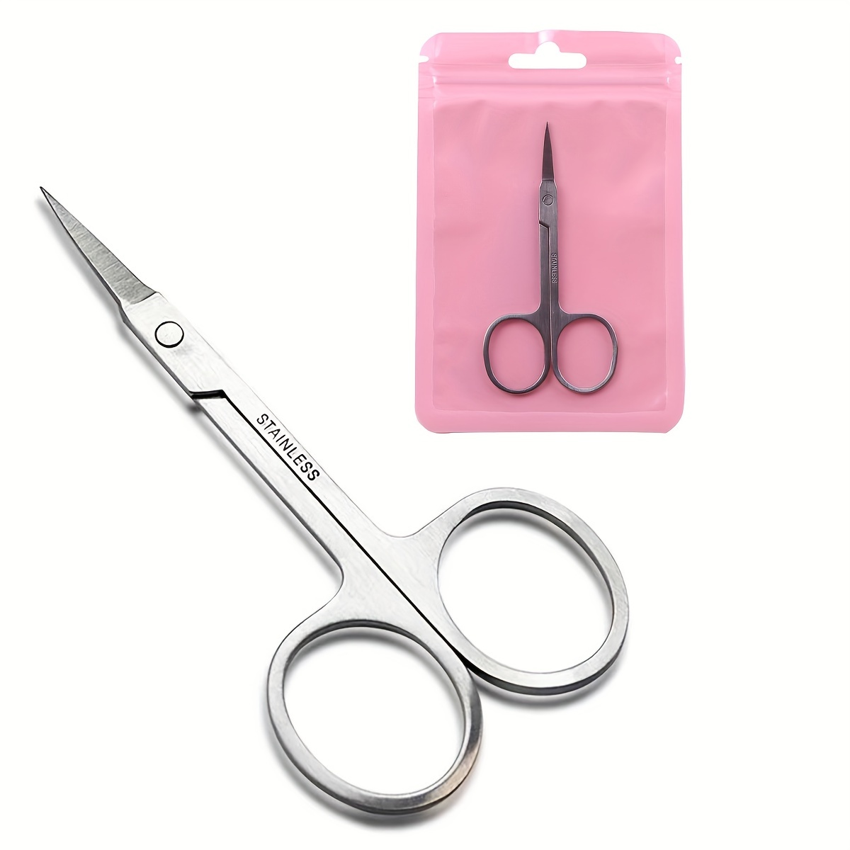 1Pc Stainless Steel Nose Hair Mini Small Scissors Eyelash Facial