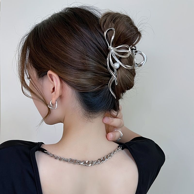 Trendy Abstract Octopus Chignon Claw Clip Hair Clip Nonslip Hair Clips  Large Strong Hold Jaw Hair Clamps - Beauty & Personal Care - Temu