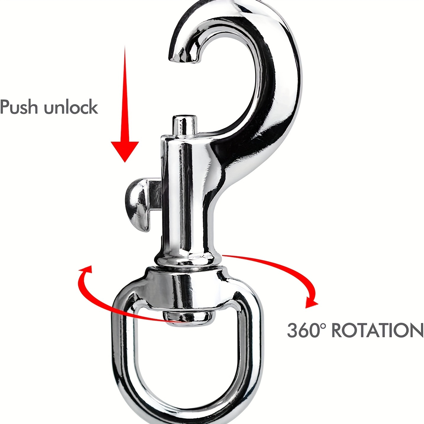 Swivel Hooks Clips 360 Degree Rotating Stainless Steel Hook - Temu