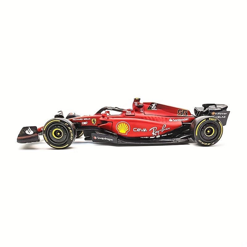 1:43 F1 Ferrari F1-75 75th Anniversary #16 Leclerc #55 Sainz Monza Italien  Gp Alloy Vehicle Diecast Cars Modèle Jouets Cadeau