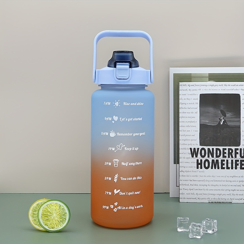 Stay Hydrated On the go: Gradient Color Water Bottles And - Temu