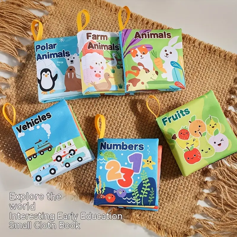 Livre En Tissu Pour Bébé Avec Queue Livre Doux Pour Bébé Éducation Précoce  Livre Cognitif Jouet
