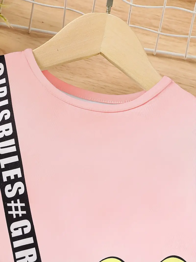 toddler girls short sleeve cute creative messenger bag cat graphic casual dress for party kids summer clothes details 3