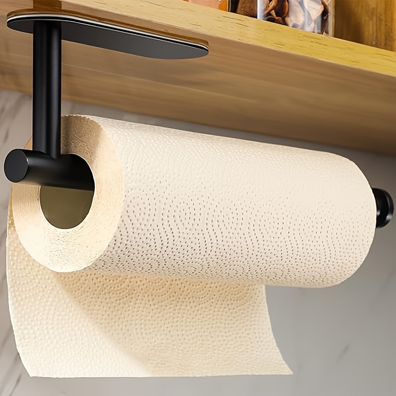 Wall Mount Paper Towel Holder 132 inch Under Cabinet Paper Towel Holder Self Adhesive or Drilling Under Counter Paper Towel Holder for Kitchen,Bathroo