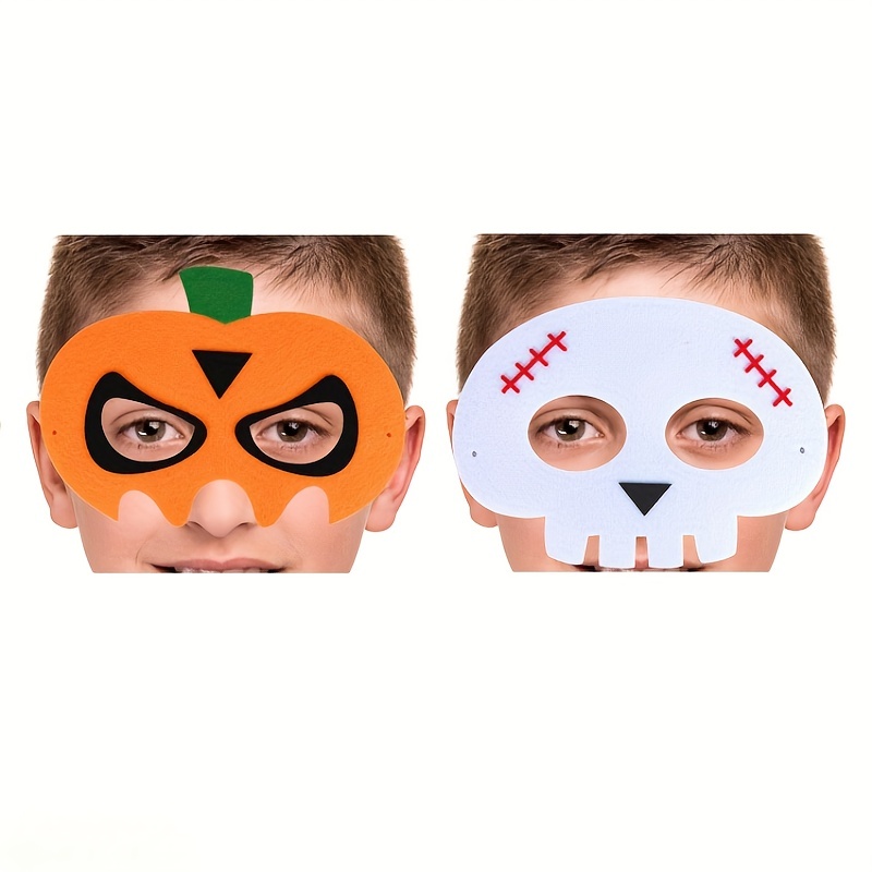 9 Uds. Máscaras de fieltro de superhéroe para niños máscaras de superhéroe  con cuerda elástica fiesta Cosplay favorece máscaras para fiesta de  Halloween