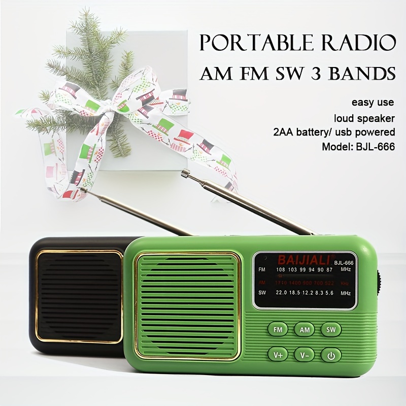 Am Fm Sw – Radio Solaire D'urgence À Piles, Compatible Avec Bluetooth,  Lampe De Poche Led, Multi-bande Avec Haut-parleur - Radio - AliExpress